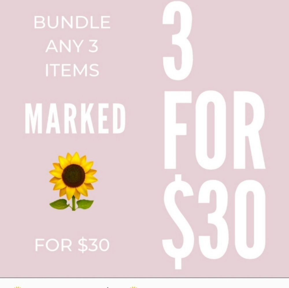 3/$30 sale 🌻